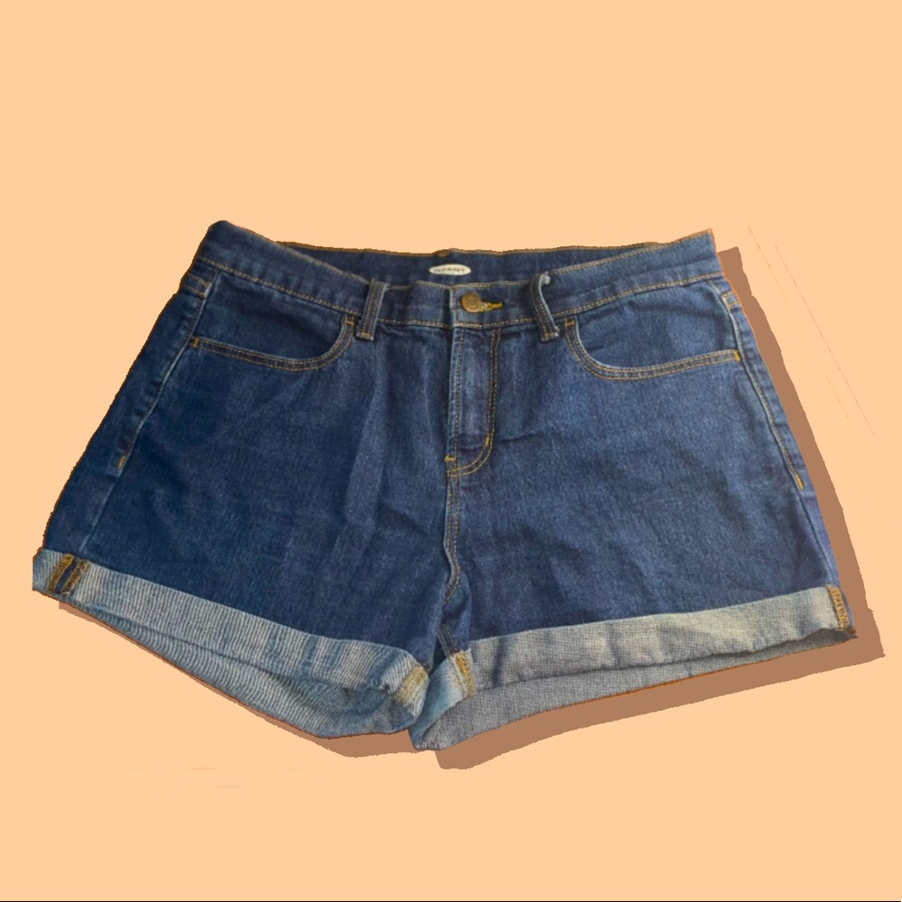 Old Navy Women’s Denim Jean Shorts Cuffed Summer